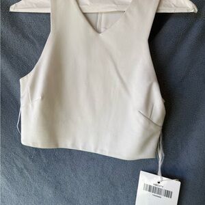 Kendall & Kylie White Crop Top